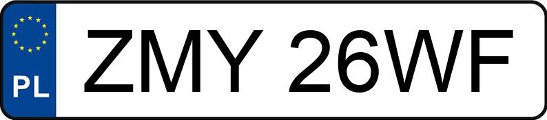 Numer rejestracyjny ZMY 26WF posiada VOLVO S60 2.4 - ZMY26WF