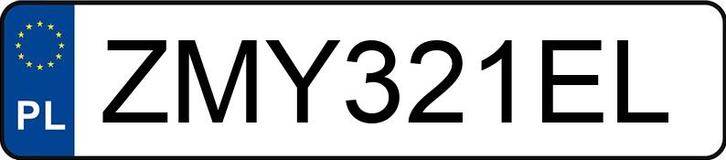 Numer rejestracyjny ZMY 321EL posiada HONDA ZR-V - ZMY321EL