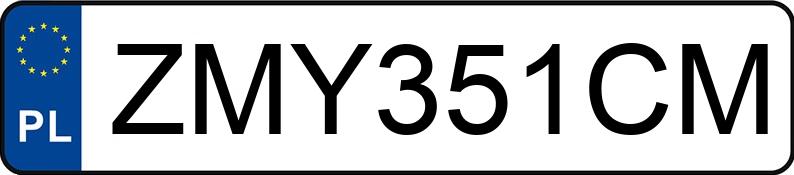 Numer rejestracyjny ZMY 351CM posiada BMW 316 - ZMY351CM Numer rejestracyjny ZMY 351CM posiada BMW 316 - ZMY351CM