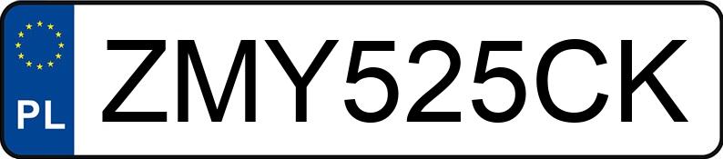 Numer rejestracyjny ZMY 525CK posiada FORD TRANSIT CUSTOM - ZMY525CK