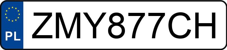 Numer rejestracyjny ZMY 877CH posiada VOLKSWAGEN GOLF - ZMY877CH