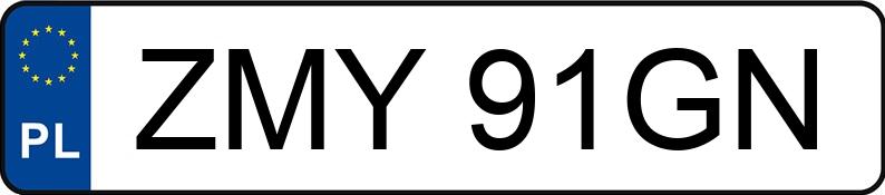 Numer rejestracyjny ZMY 91GN posiada FORD MONDEO - ZMY91GN