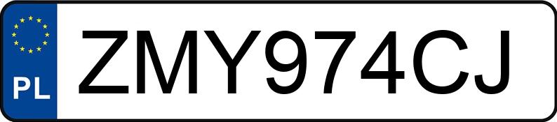 Numer rejestracyjny ZMY 974CJ posiada VOLKSWAGEN GOLF - ZMY974CJ