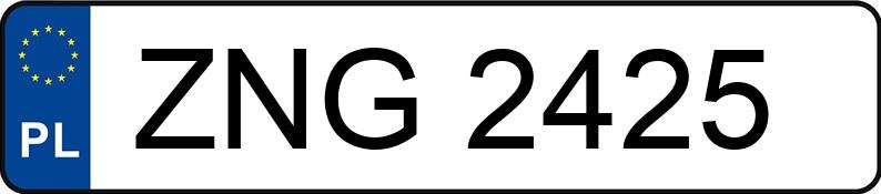Le numéro d’enregistrement ZNG 2425 a VOLKSWAGEN Passat B5 1.8 MR`96 E2 Trendline 4MOTION - ZNG2425
