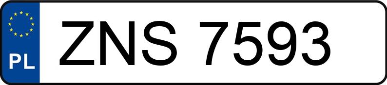 Numer rejestracyjny ZNS 7593 posiada VOLKSWAGEN Passat 1.9 TD MR`94 CL - ZNS7593