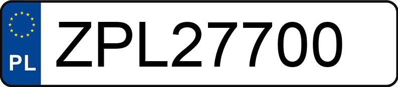 Numer rejestracyjny ZPL 27700 posiada VOLKSWAGEN PASSAT - ZPL27700