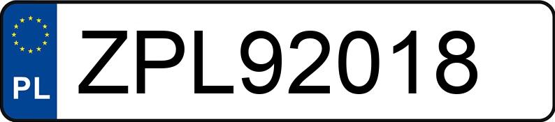 Numer rejestracyjny ZPL 92018 posiada AUDI 80 2.0 Kat. B4 80 2.0 Kat. B4 - ZPL92018