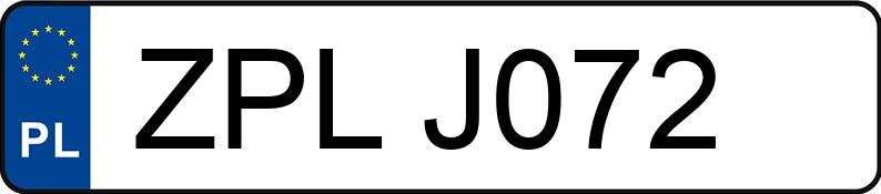 Numer rejestracyjny ZPL J072 posiada MERCEDES-BENZ 124 - ZPLJ072