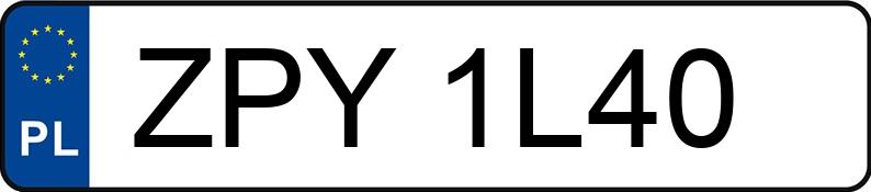 Numer rejestracyjny ZPY 1L40 posiada MERCEDES-BENZ CL 63 AMG MR`10 E5 216 CL 63 AMG MR`10 E5 216 - ZPY1L40