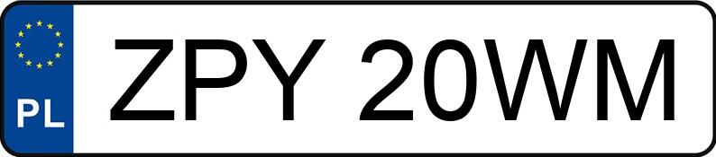 Numer rejestracyjny ZPY 20WM posiada AUDI A5 Coupe 2.0 TFSI MR`07 E4 B8 A5 Coupe 2.0 TFSI MR`07 E4 B8 - ZPY20WM