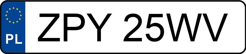 Numer rejestracyjny ZPY 25WV posiada FORD FOCUS C-MAX - ZPY25WV