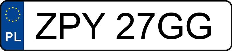 Numer rejestracyjny ZPY 27GG posiada RENAULT MEGANE SCENIC - ZPY27GG
