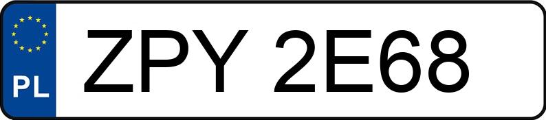 Numer rejestracyjny ZPY 2E68 posiada VOLKSWAGEN Golf V GTI 2.0 FSI MR`03 E4 GTI - ZPY2E68