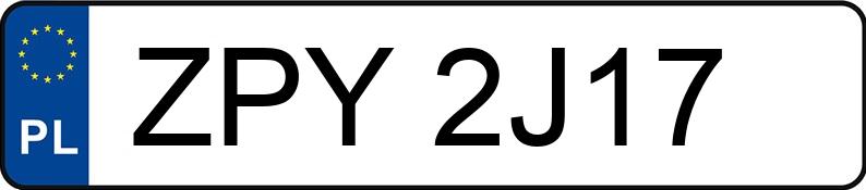 Numer rejestracyjny ZPY 2J17 posiada MERCEDES-BENZ GLA 180 CDI MR`13 E6 X156 GLA 180 CDI MR`13 E6 X156 - ZPY2J17