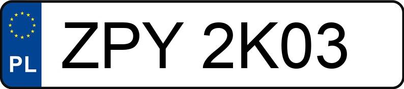 Numer rejestracyjny ZPY 2K03 posiada FORD Galaxy 2.2 TDCi MR`10 E5 Platinium X - ZPY2K03