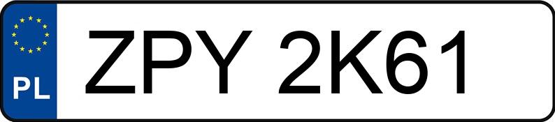 Numer rejestracyjny ZPY 2K61 posiada VOLKSWAGEN Golf IV 1.6 MR`97 Basis - ZPY2K61