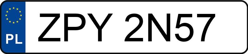 Numer rejestracyjny ZPY 2N57 posiada BMW X5 Diesel MR`07 E4 E70 3.5d Step - ZPY2N57