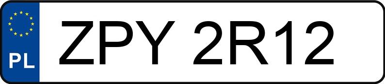 Die Registrierungsnummer ZPY 2R12 hat BMW X6 MR`08 E5 E71 M Step - ZPY2R12