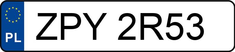 Numer rejestracyjny ZPY 2R53 posiada PEUGEOT 307 - ZPY2R53 Numer rejestracyjny ZPY 2R53 posiada PEUGEOT 307 - ZPY2R53