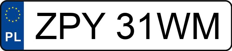 Numer rejestracyjny ZPY 31WM posiada DACIA Logan MCV 1.6 MR`10 E5 Laureate Blackline - ZPY31WM
