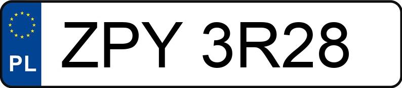 Numer rejestracyjny ZPY 3R28 posiada SKODA Fabia III 1.0 MR`15 E6 Active - ZPY3R28