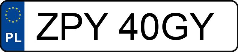Le numéro d’enregistrement ZPY 40GY a LAND ROVER Freelander MR`98 1.8i - ZPY40GY Le numéro d’enregistrement ZPY 40GY a LAND ROVER Freelander MR`98 1.8i - ZPY40GY