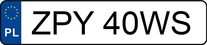 Numer rejestracyjny ZPY 40WS posiada LEXUS RX350 - ZPY40WS