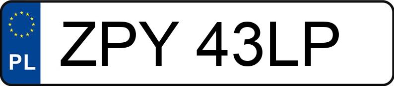 Numer rejestracyjny ZPY 43LP posiada SKODA Fabia 1.4 MR`99 E3 Classic - ZPY43LP Numer rejestracyjny ZPY 43LP posiada SKODA Fabia 1.4 MR`99 E3 Classic - ZPY43LP