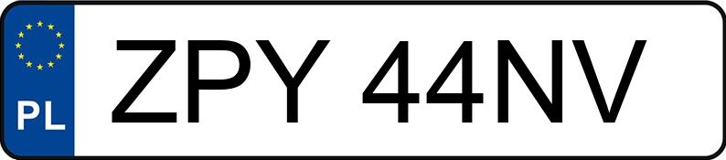 Numer rejestracyjny ZPY 44NV posiada VOLKSWAGEN GOLF - ZPY44NV
