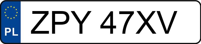 Registreringsnummeret ZPY 47XV har FORD Mondeo 1.6 MR`10 E5 Platinium X Plus - ZPY47XV