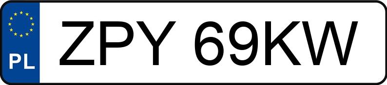 Numer rejestracyjny ZPY 69KW posiada VOLVO V70 2.5 D MR`96 V70 2.5 D MR`96 - ZPY69KW