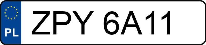 Numer rejestracyjny ZPY 6A11 posiada VOLKSWAGEN TIGUAN - ZPY6A11