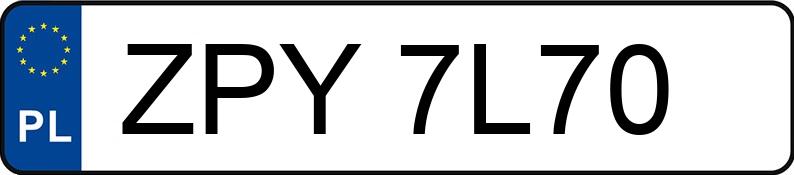 Numer rejestracyjny ZPY 7L70 posiada VOLKSWAGEN Golf II 1.3 Kat. GL - ZPY7L70