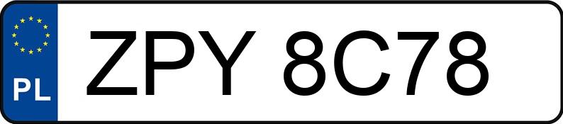 Numer rejestracyjny ZPY 8C78 posiada MERCEDES-BENZ C 200 CDI MR`04 E3 203 Classic - ZPY8C78