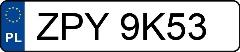 Numer rejestracyjny ZPY 9K53 posiada SKODA SUPERB - ZPY9K53 Numer rejestracyjny ZPY 9K53 posiada SKODA SUPERB - ZPY9K53