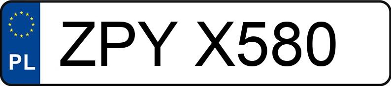 Numer rejestracyjny ZPY X580 posiada OPEL Corsa A 1.0 GL - ZPYX580