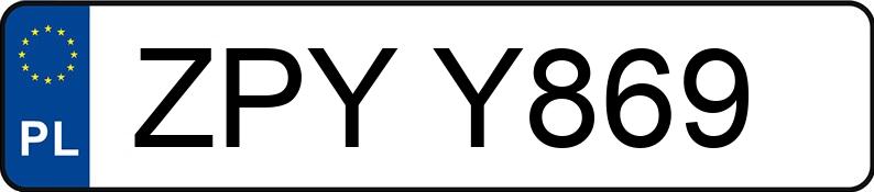 Numer rejestracyjny ZPY Y869 posiada CITROEN C5 2.0 HDI MR`01 E3 SX Aut. - ZPYY869