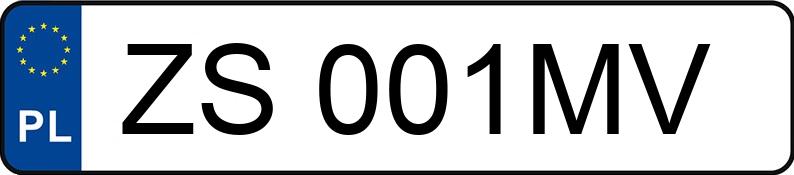 Numer rejestracyjny ZS 001MV posiada BMW 320D XDRIVE - ZS001MV