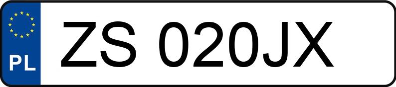 Numer rejestracyjny ZS 020JX posiada JAGUAR XF - ZS020JX