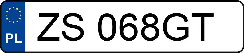 Numer rejestracyjny ZS 068GT posiada FORD FOCUS - ZS068GT