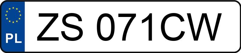 Numer rejestracyjny ZS 071CW posiada VOLKSWAGEN Transporter TD 2.4t Transporter TD 2.4t - ZS071CW