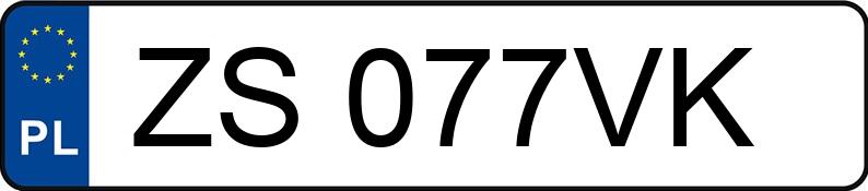 Numer rejestracyjny ZS 077VK posiada MERCEDES-BENZ EQA 250+ MR`24 H243 - ZS077VK
