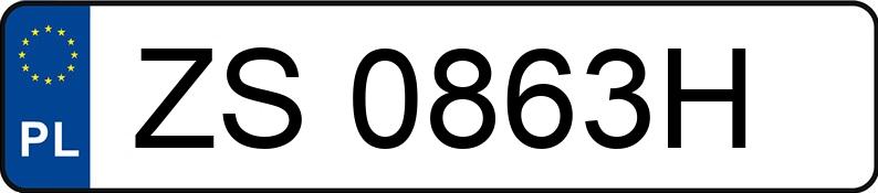 Numer rejestracyjny ZS 0863H posiada VOLKSWAGEN JETTA - ZS0863H