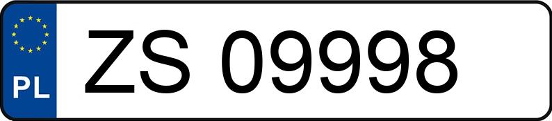 Numer rejestracyjny ZS 09998 posiada DAEWOO LANOS - ZS09998 Numer rejestracyjny ZS 09998 posiada DAEWOO LANOS - ZS09998