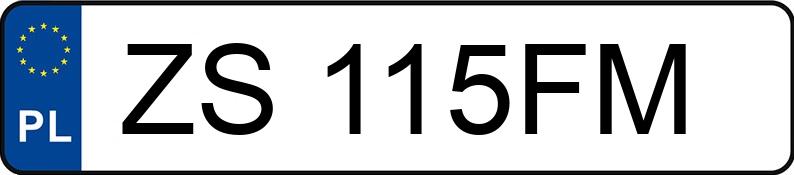 Numer rejestracyjny ZS 115FM posiada VOLKSWAGEN PASSAT - ZS115FM