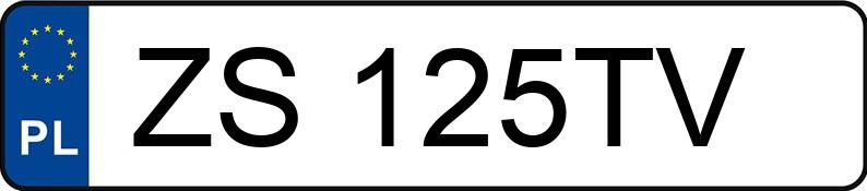 Numer rejestracyjny ZS 125TV posiada MERCEDES-BENZ C 200 Kompressor Kat. MR`04 E3 203 Classic - ZS125TV