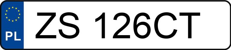 Numer rejestracyjny ZS 126CT posiada FORD FOCUS - ZS126CT
