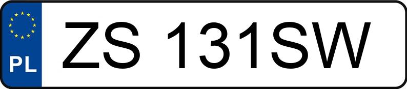 Numer rejestracyjny ZS 131SW posiada PORSCHE MACAN - ZS131SW