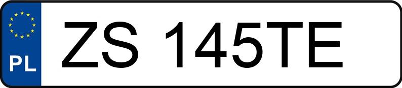 Numer rejestracyjny ZS 145TE posiada TOYOTA COROLLA - ZS145TE