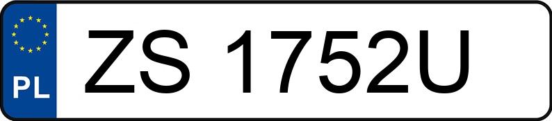 Numer rejestracyjny ZS 1752U posiada SUZUKI GRAND VITARA - ZS1752U